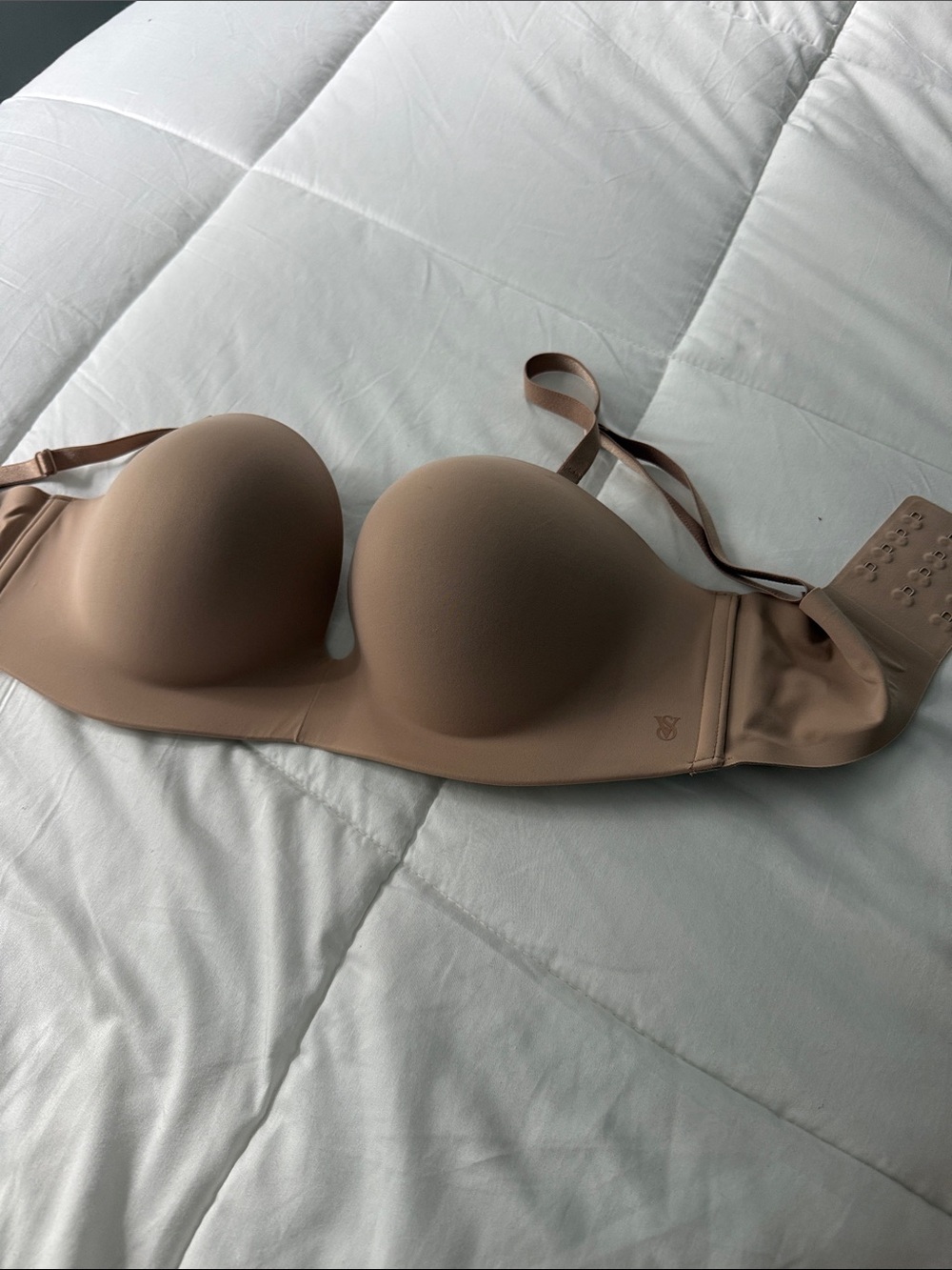 Nude Strapless T-Shirt Bra - Seamless Support padded strapless 34D